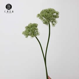 工厂直销 仿真花葱花蕾丝花蒲公英 塑料花假花家居装饰圣诞节松枝
