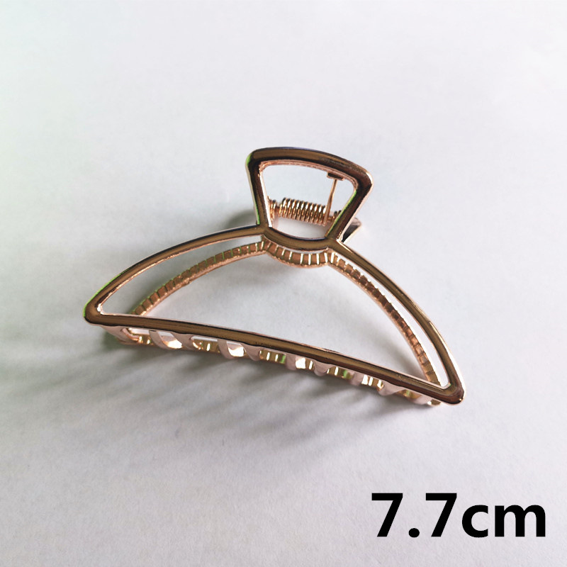 Fashion Heart Shape Metal Plating Hair Claws 1 Piece display picture 3