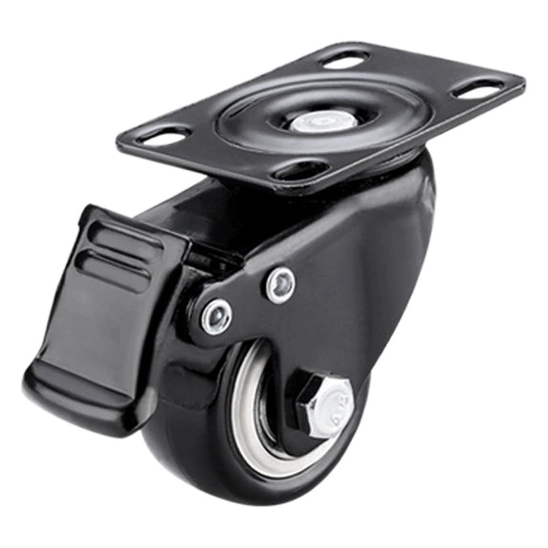 Сверхмощное универсальное колесо бесшумный руль корпусная мебель шкив стула босса мобильный ролик с тормозом Золотое сверло