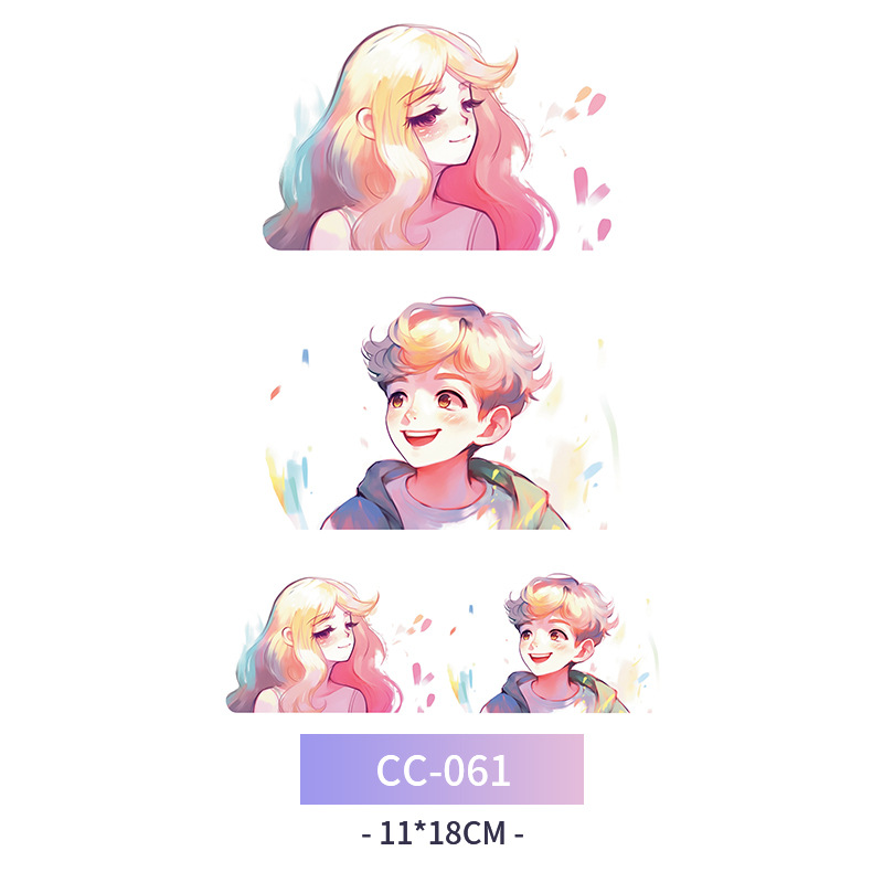 Transfronterizo en stock al por mayor de halloween colorido mariposa tatuaje pegatinas simulación sangrienta cicatriz pegatinas divertidas pegatinas impermeables