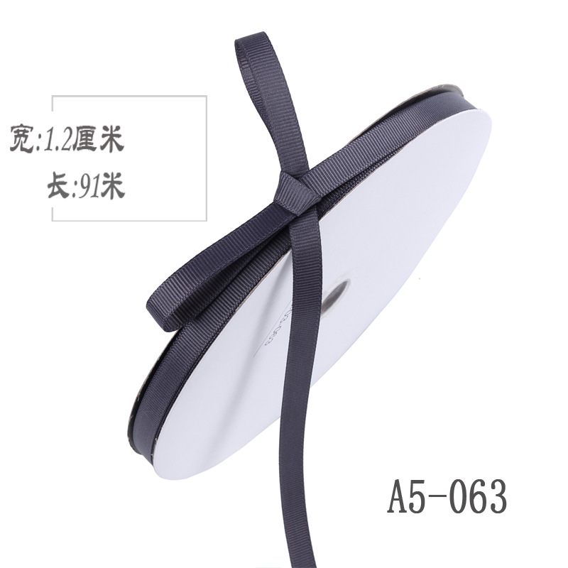 Engrosamiento 1,2 cm de alta densidad costilla cinta arco DIY cinta fruta caja de regalo embalaje cinta de color Ropa Accesorios