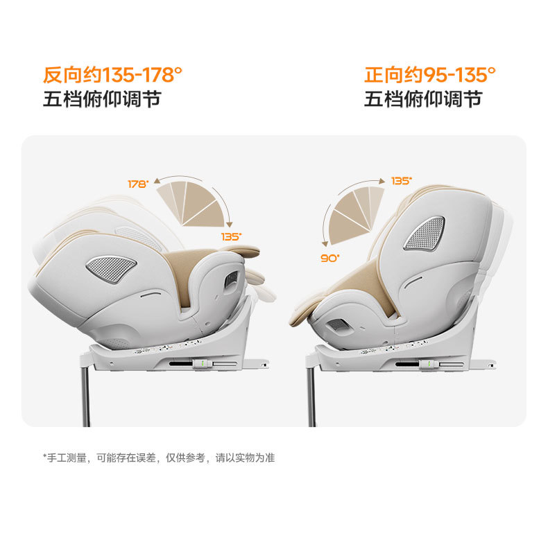 Child Safety Seat for Car Use, 360-Degree Rotating, Intelligent Ventilation and Heating, Steel Frame, Suitable for Infants and Babies, 0-12 Months