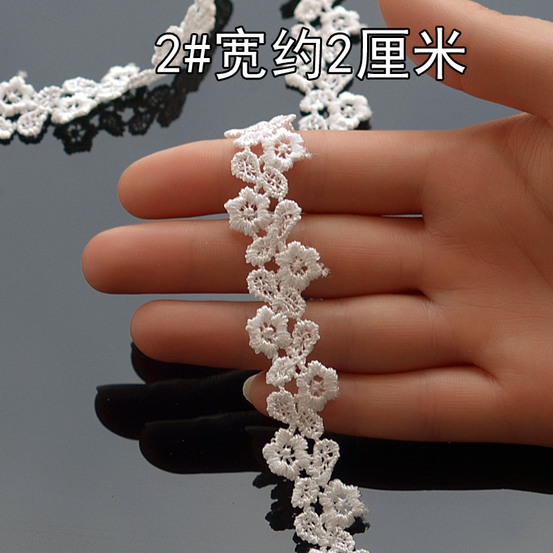 Y8YO bordado encaje vacío soluble en agua accesorios de encaje accesorios de ropa material de decoración DIY tocado hecho a mano