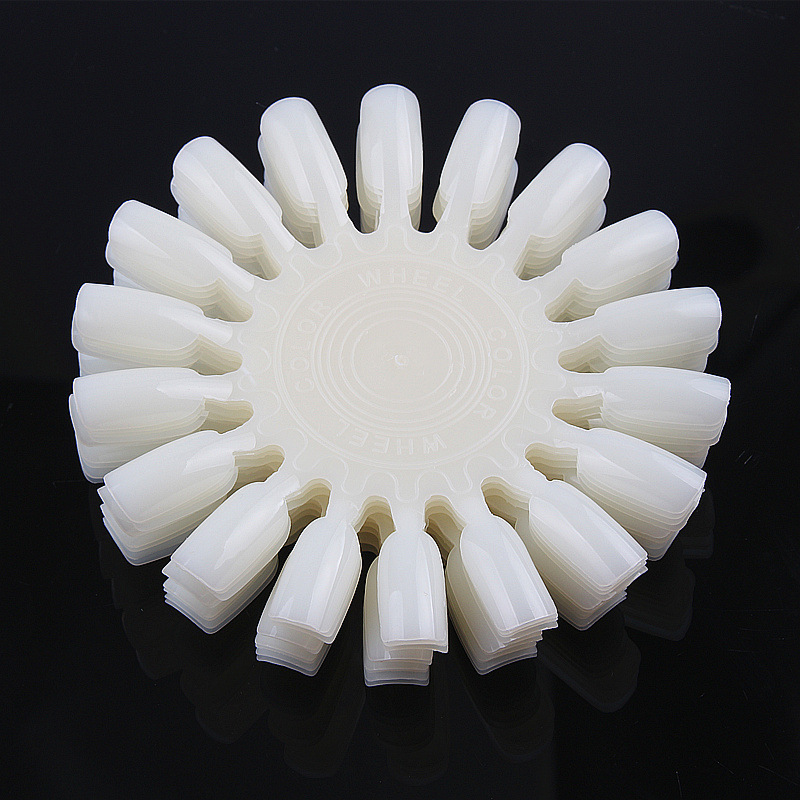Nail Art Color Card Pattern Nail Chip Color Display Card Transparent Natural Color Nail Polish Glue Practice Tool