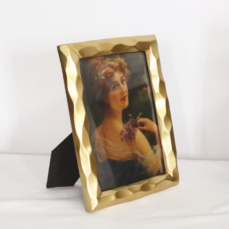 Golden Resin Photo Frame Table Wedding Photo Graduation Photo Art Photo Commemorative Photo Frame Photo Studio Photo Props