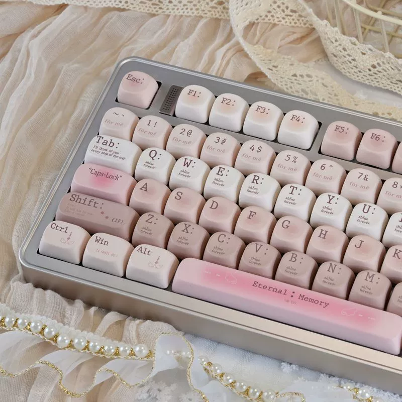 MOA slightly drunk romantic keycap 60-108 keys adapted to mechanical keyboard five-sided sublimation numeric keyboard