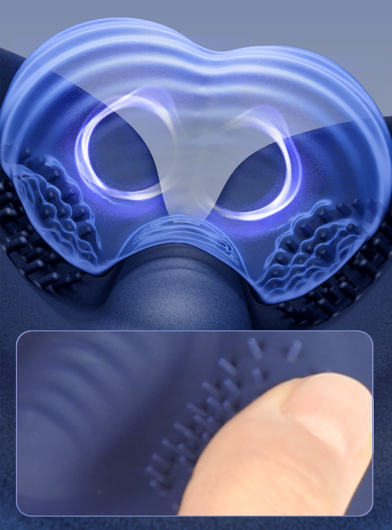 APP-Controlled Vibrating Egg Lock with Silicone Scrotum Sleeve for Adult Training — detail image 20