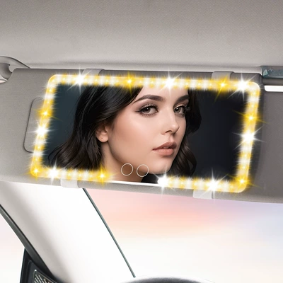 in stock car car makeup Sun visor rearview mirror