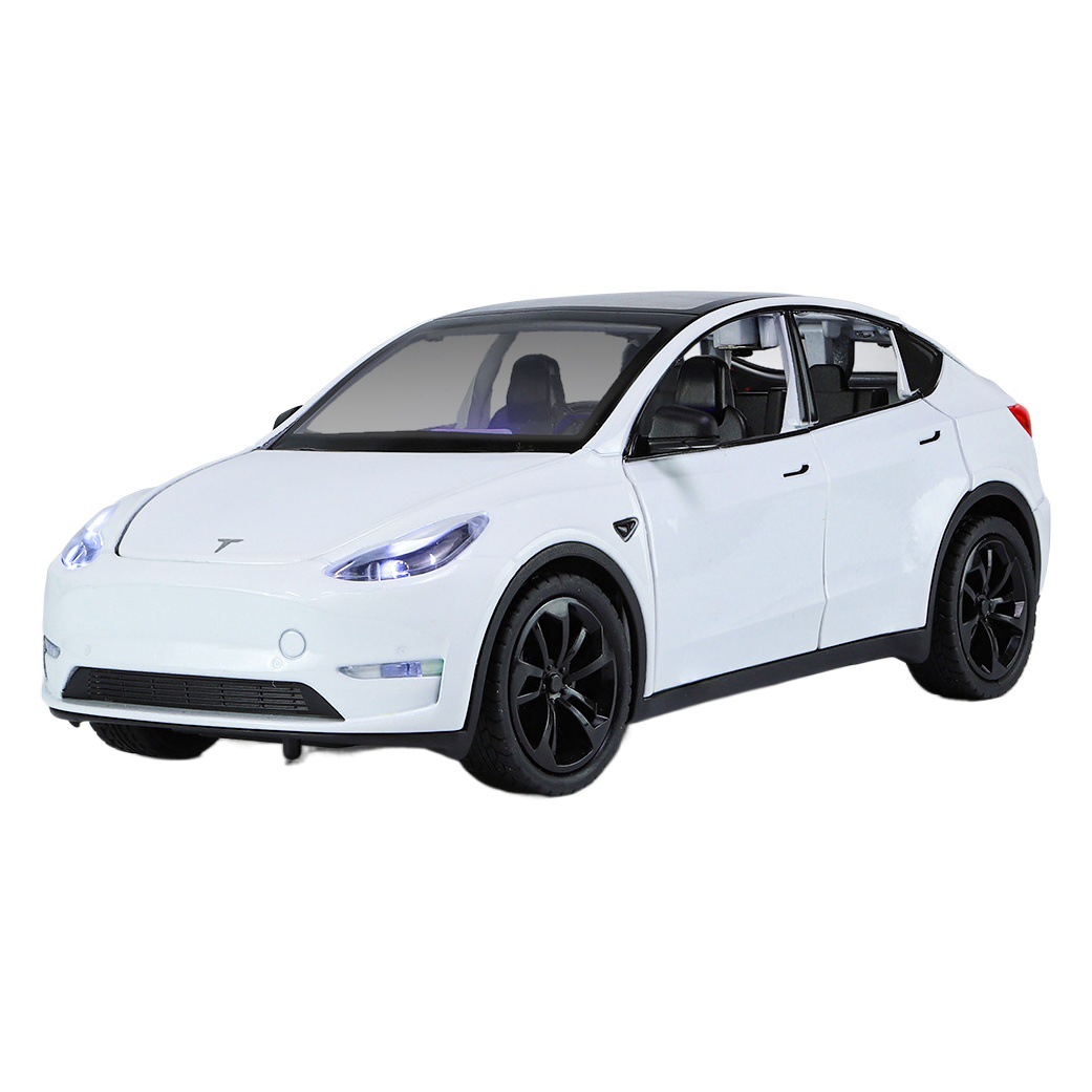Modelo de coche de aleación a escala 1:24, pieza decorativa realista, juguete para niños, vehículo de nueva energía, éxito de ventas transfronterizo.