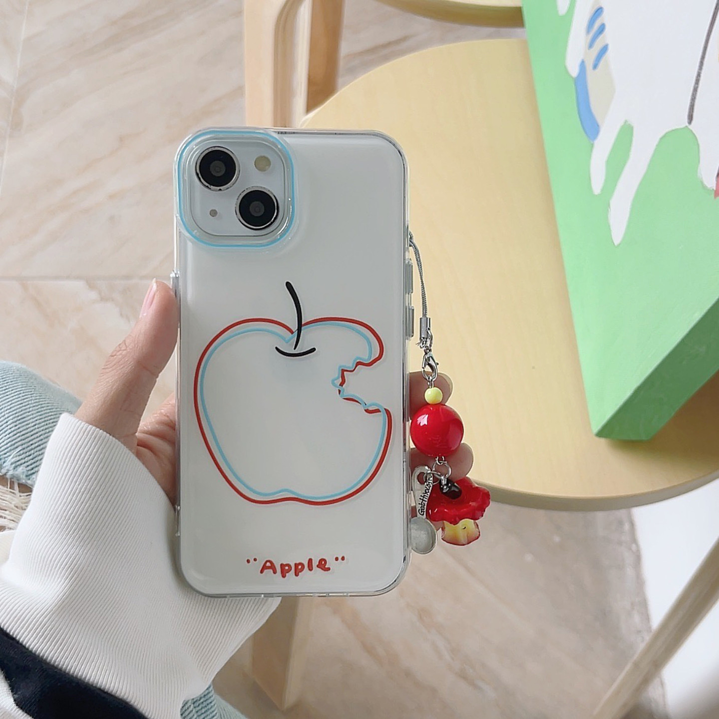 Línea simple de nicho Apple para iPhone 15ProMax Funda para teléfono móvil 16Pro Personalidad 14/13 Mujer 16PM