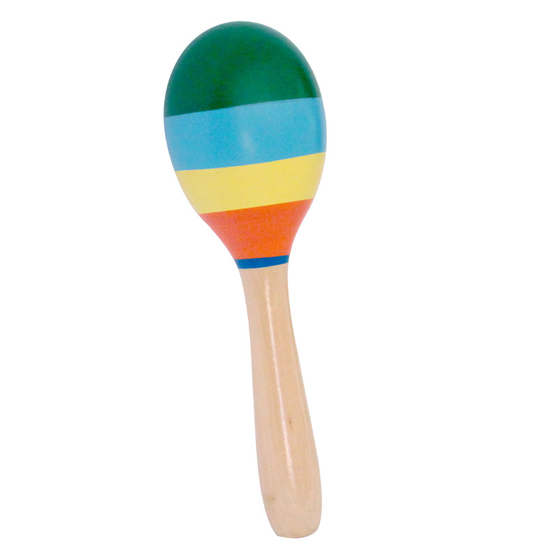 15cm medio martillo de arena instrumento de percusión madera color Bola de arena jardín de infantes Orff instrumento musical juguete de educación temprana