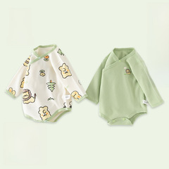 Newborn Baby Clothing Fall Season Cotton Boneless Long-Sleeve Pajama Suit Children's Apparel