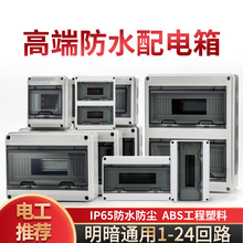 跨境HT塑料电源IP65防水盒室内外充电桩配电箱断路器空开电表回路