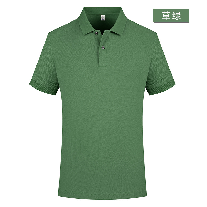200G sensación de seda fría camiseta polo camiseta de verano impresa logotipo de manga corta ropa de trabajo personalizada para hombres y mujeres