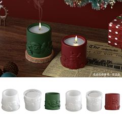 ポピーガストーン収納瓶植木鉢シリコーン型 diy サンタクロース雪だるまキャンドルカップ接着剤型