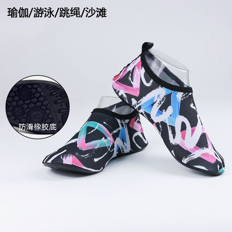 Upstream shoes non-slip soft bottom beach shoes diving shoes factory direct floor yoga dancing shoes swimming shoes diving shoes