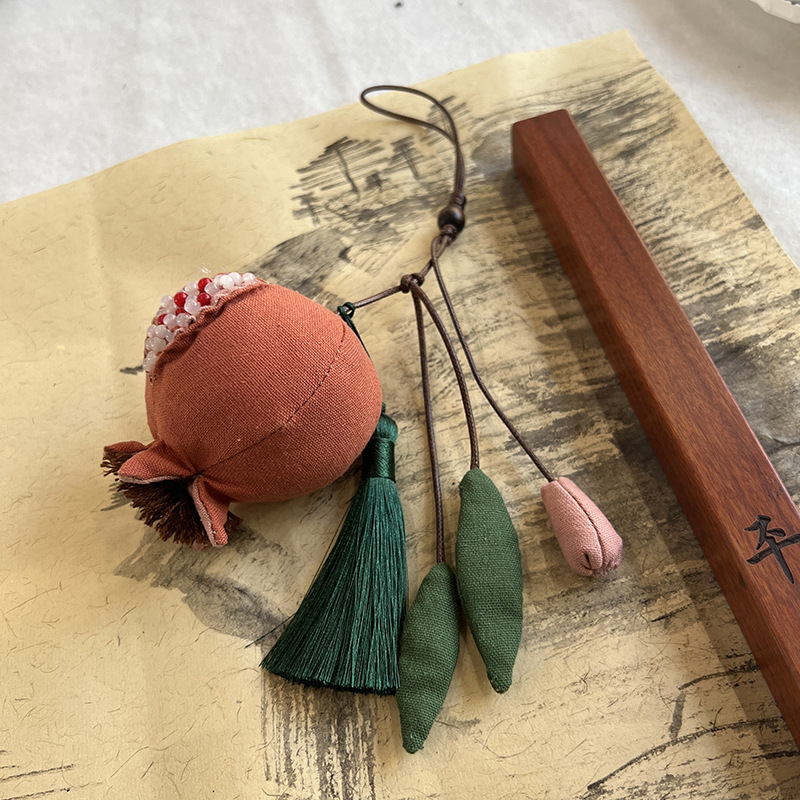 Colgante de granada No. 4 ~ Naranja (paquete de material)