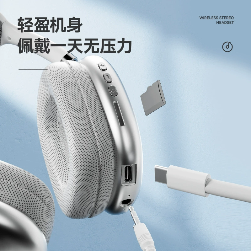 Наушники Bluetooth Huaqiangbei P9 Pro Max накладные, ретро, новый высококачественный наушник, прямые поставки с завода