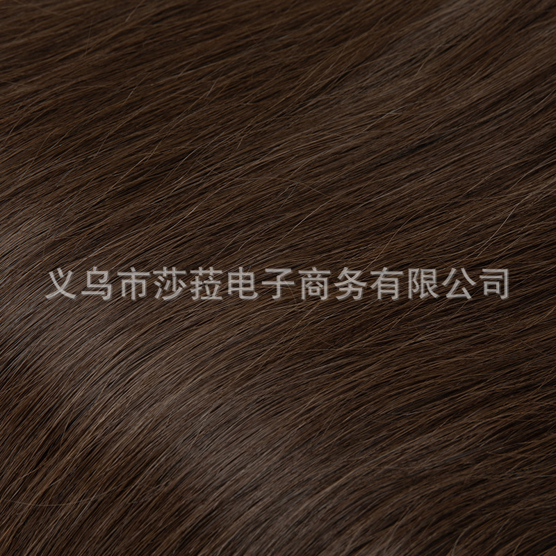 跨境手勾女长发仿真头皮真人发 中分直发轻薄自然全头套厂家批发|undefined