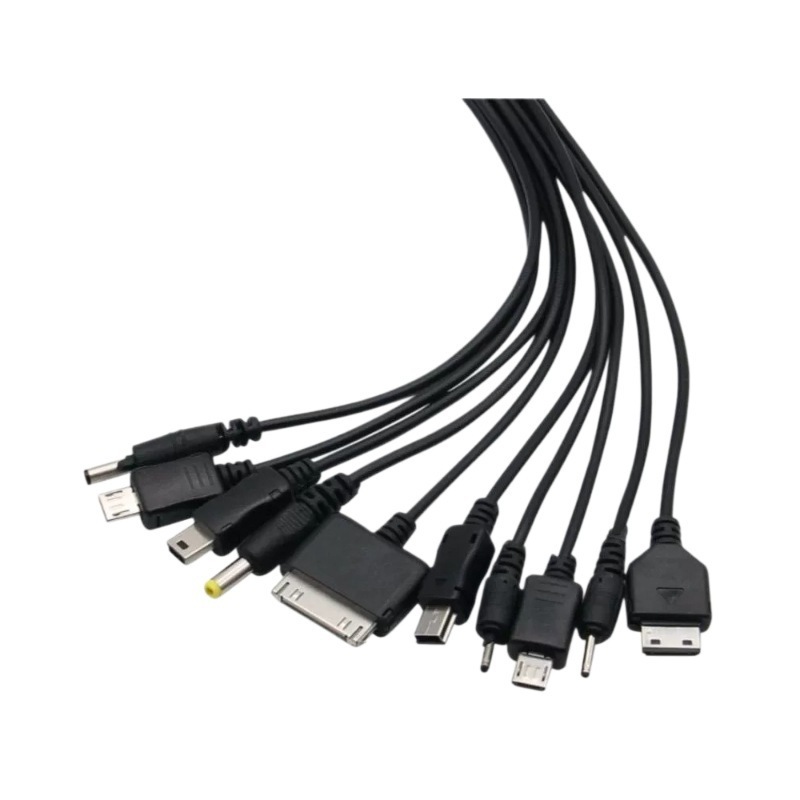 USB 1 対 10 携帯電話充電ケーブル/デバイス多機能丸頭 10-in-1 充電ケーブル typec 電源ケーブル|undefined