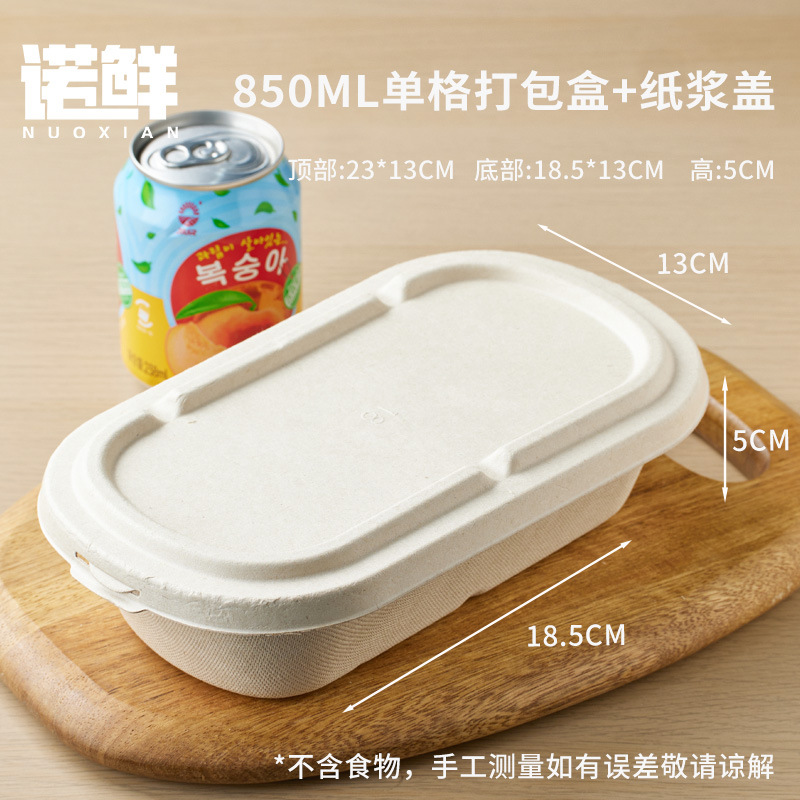Caja de embalaje de frutas, caja de comidas desechable, viaje de primavera, picnic, camping, comida ligera, arroz cortado, doble división al aire libre