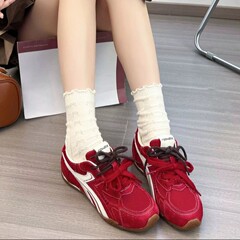 内增高芭蕾德训鞋女2025年新款时尚百搭舒适轻便显脚小休闲运动鞋