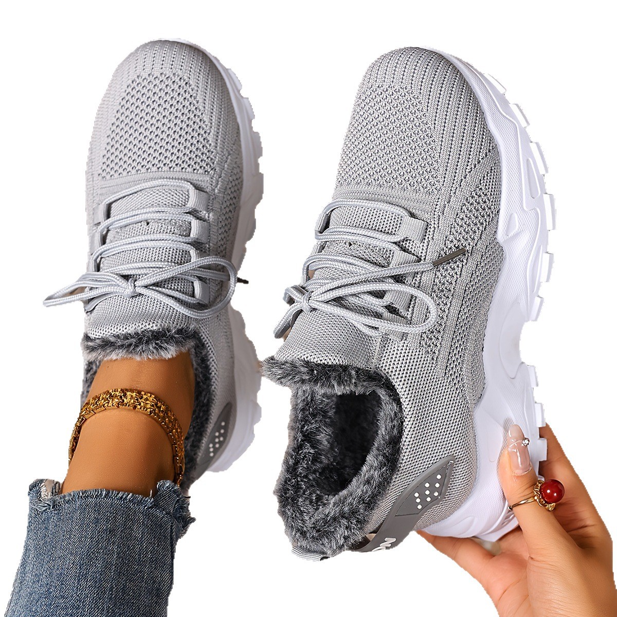 Hot-Selling Shoes Women, Plus Size Women's Cold-Proof Warm Cotton Fleece-Lined And Thickened Cozy Snow Boots,_voghion.com