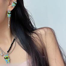 超可爱超人机器猫项链女轻奢小众高级设计感耳骨夹流苏耳环锁骨链