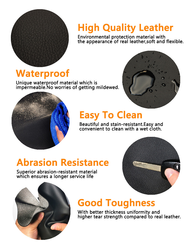 Suitable for 11-18 Models of Volkswagen Polo, Door Armrest Leather Cover, Durable Microfiber Leather, Automotive Interior Accessories, Cross-Border