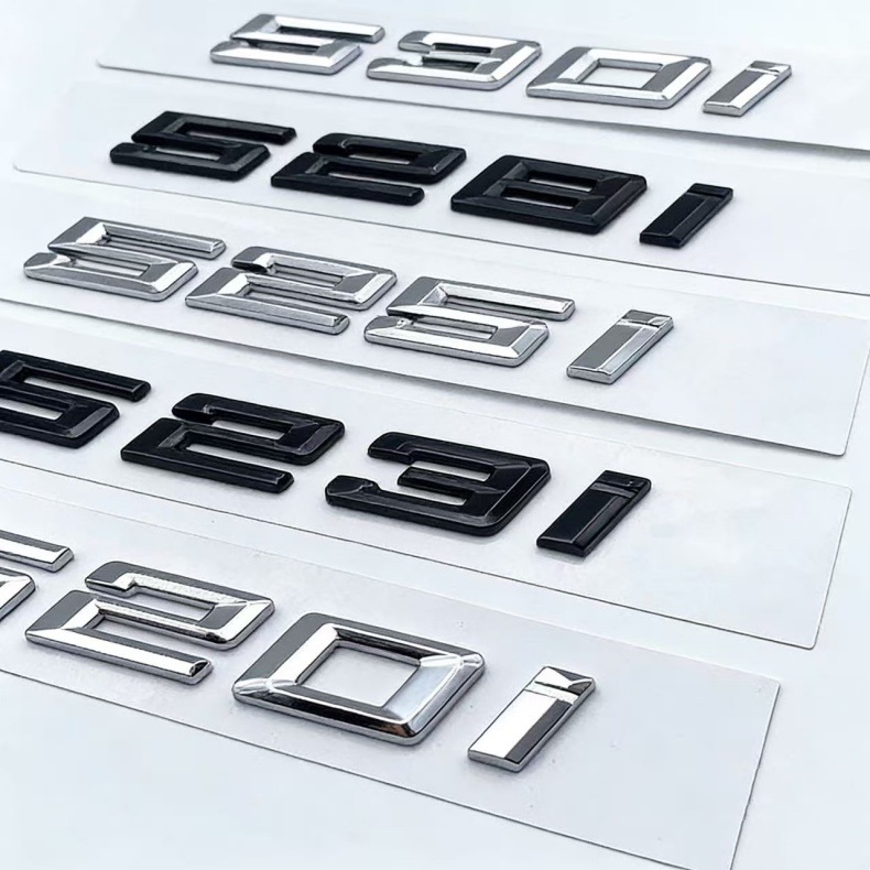 Suitable for 18-23 Bmw New Model Car Logo Stickers 520I 525I 528I 530I 535I 550I Displacement Tail Stickers