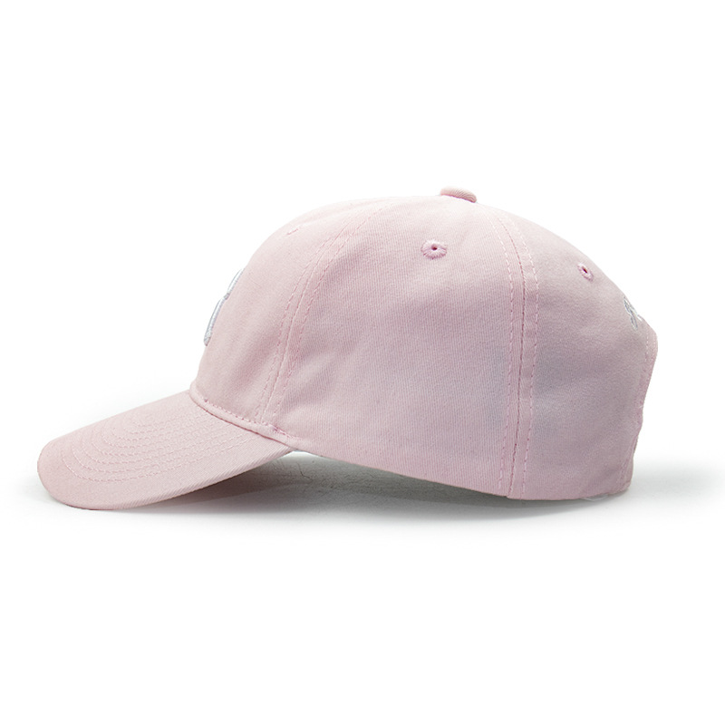 Gorra de béisbol de color sólido personalizada para mujer, versátil, sencilla, bordada, adecuada para deportes, pesca, estilo vintage, protección solar, gorra de béisbol rosa.