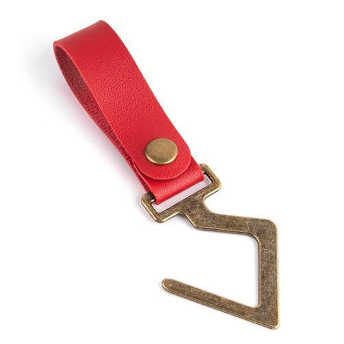 Outdoor camping buckle S-shaped leather outdoor key hook metal buckle outdoor key chain
