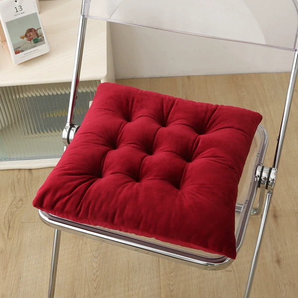 Crystal velvet nine-pin cushion--maroon