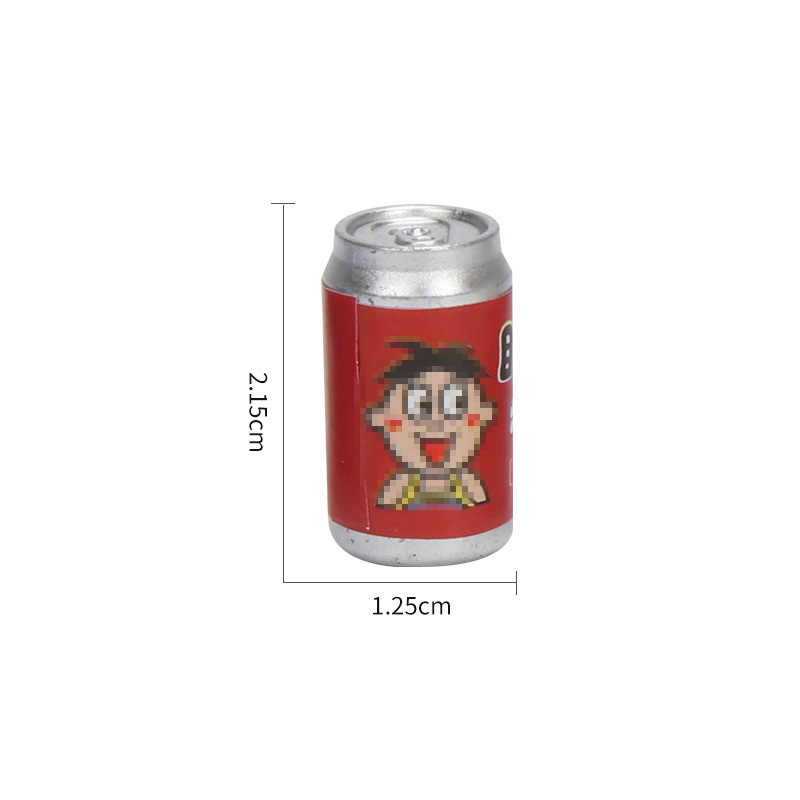 跨境过家家玩具饮料瓶 仿真迷你易拉罐微缩食玩创意diy立体小瓶子|undefined