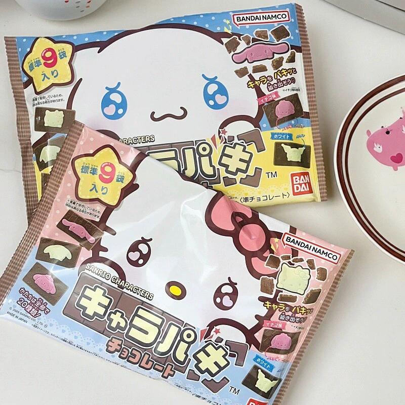 Японская коллекция Bandai Sanrio, супер милый открывающийся шоколадный сюрприз, независимая большая упаковка, праздничный подарок