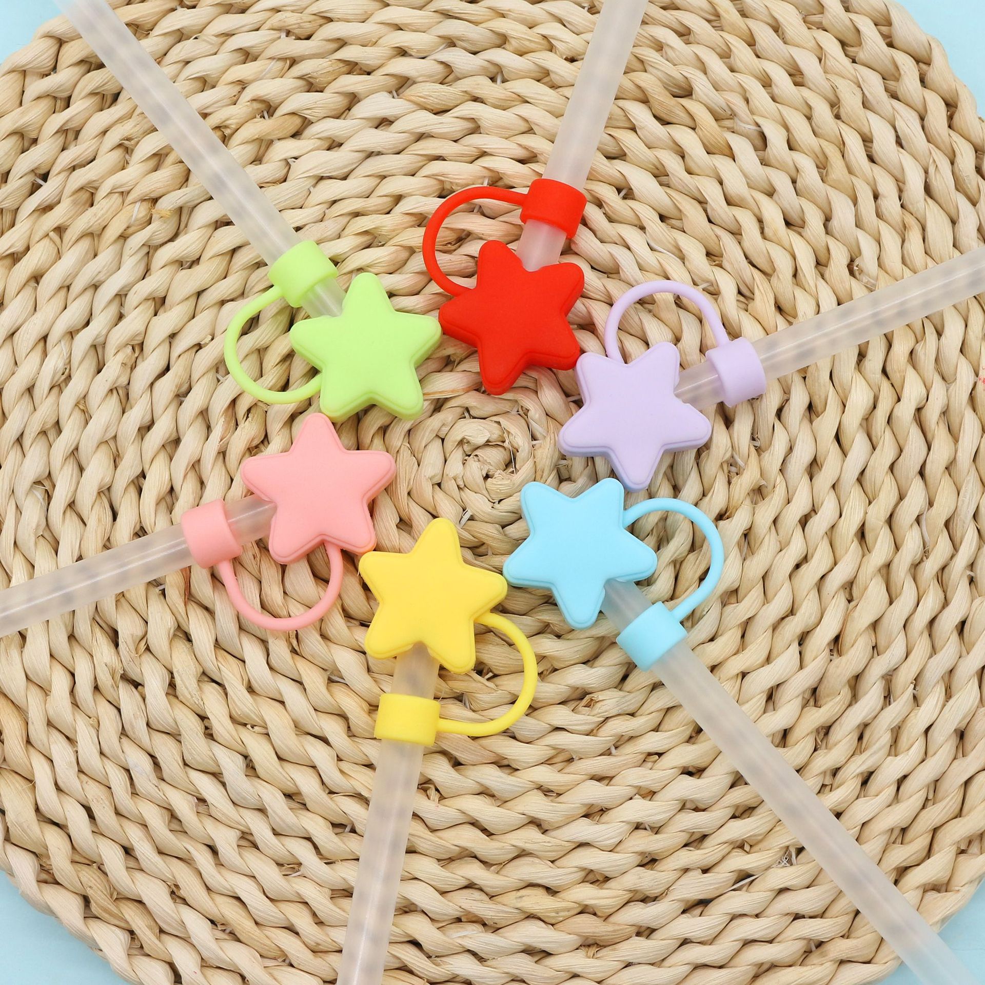 Spot Stanley taza de agua cubierta de pajita tapón antipolvo estrella tapa de pajita de silicona venta directa de fábrica de modelos calientes de Amazon