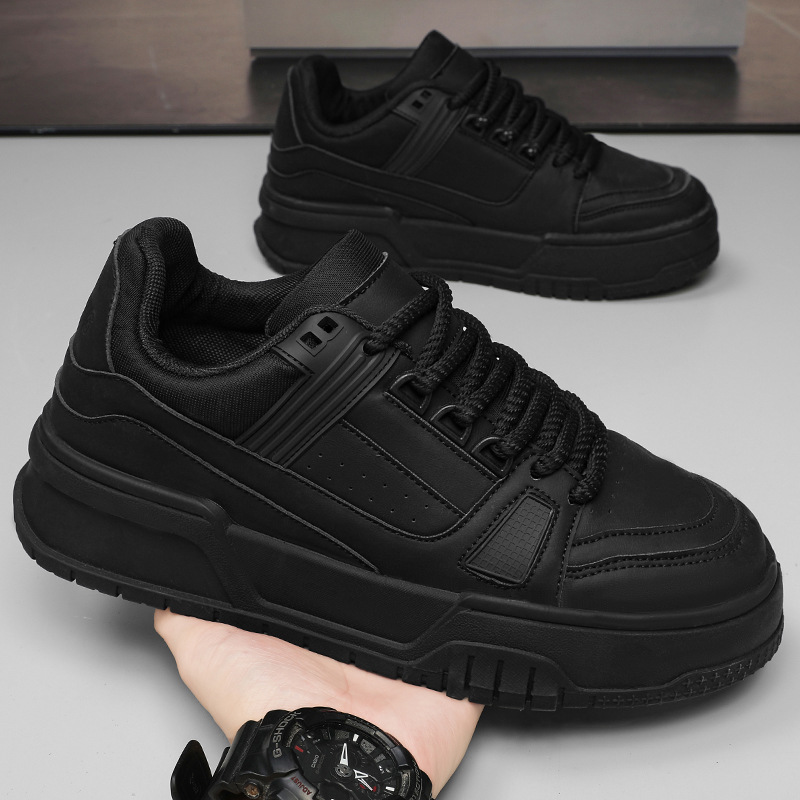 Casual for men's spring new bread sh, fashionable and versatile, lightweight, thick soled casual high-heeled board_voghion.com