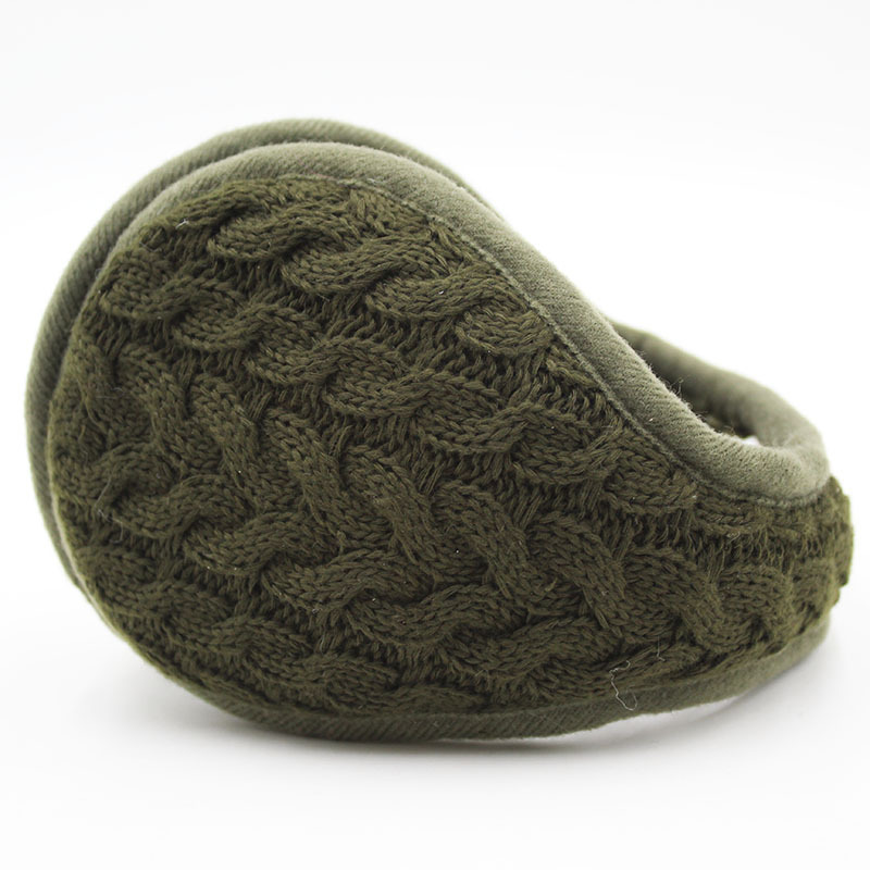 秋冬の売れ筋商品、折りたたみ式暖かいイヤーマフ、ニットジャカード防寒イヤーマフ、イヤーウォーマー、イヤーマフ卸売