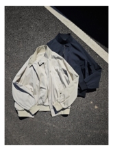 日系新宠！简洁复古 ！休闲宽松短款 秋冬立领夹克外套男女款老钱