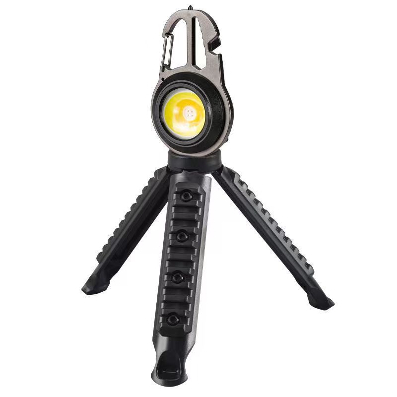 Transfronterizo de carga al aire libre llavero luz encendedor de cigarrillos mini portátil multifunción luz de trabajo Revisión del coche Tiktok generación