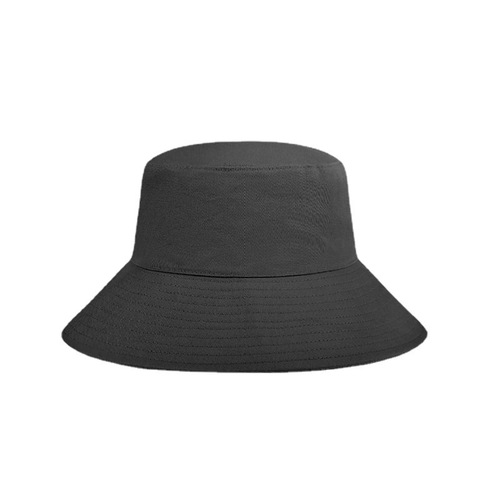 Black fisherman hat men's trendy summer hat large head circumference Japanese sun protection hat double-sided men's sun hat thin sun protection