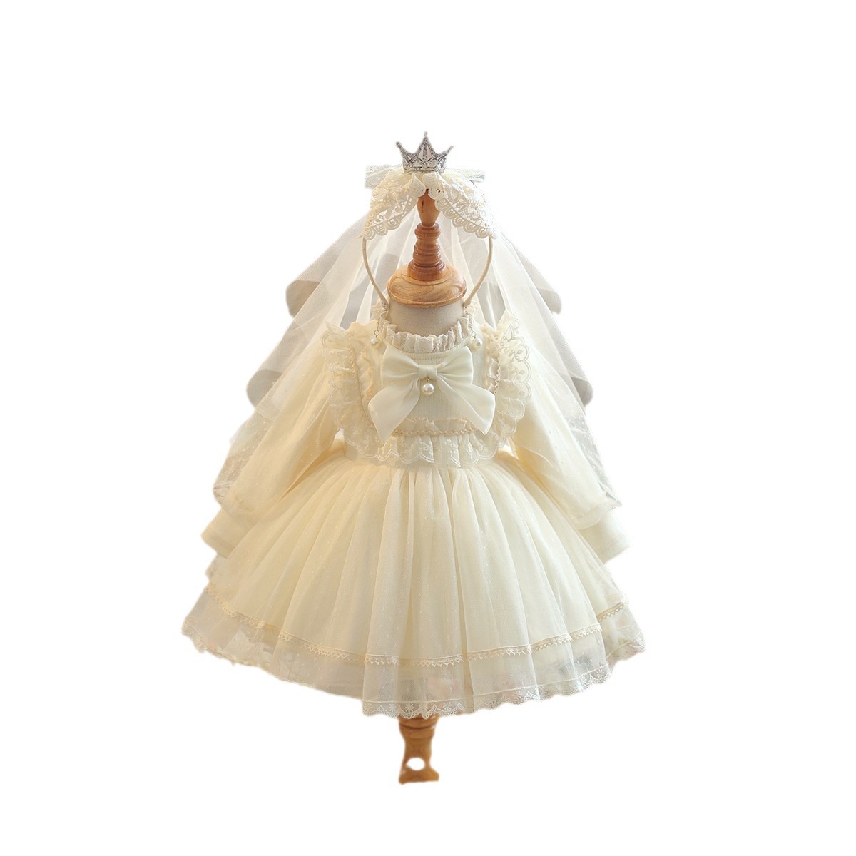 Vestido de Terciopelo para Niñas, Otoño e Invierno 2024, Ropa de Bebé, Vestido de un Año, Vestido de Princesa con Gasa Esponjosa, Atuendo de Otoño