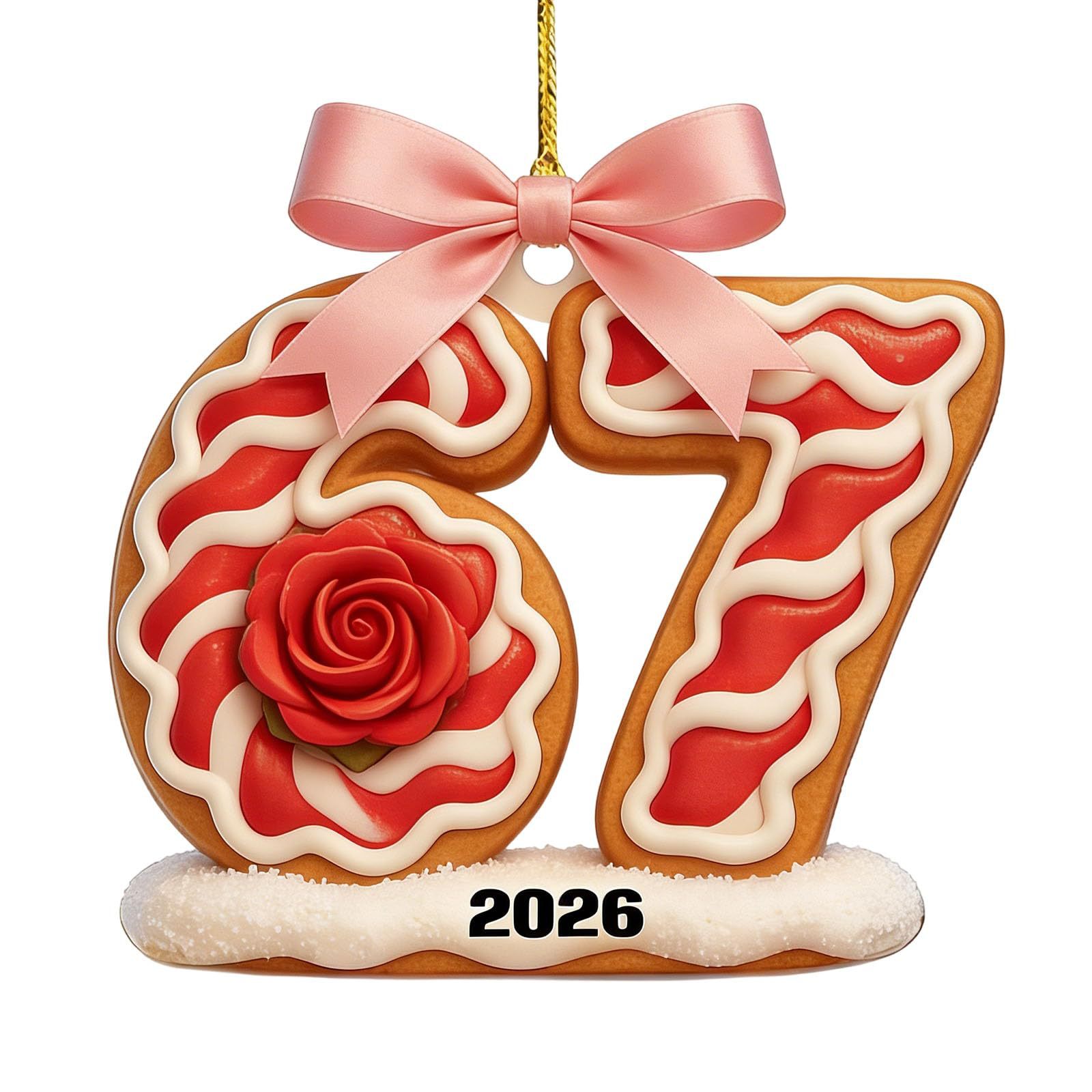 Ventas transfronterizas calientes seisseven67 seis siete decoraciones de Navidad acrílicas decoración divertida