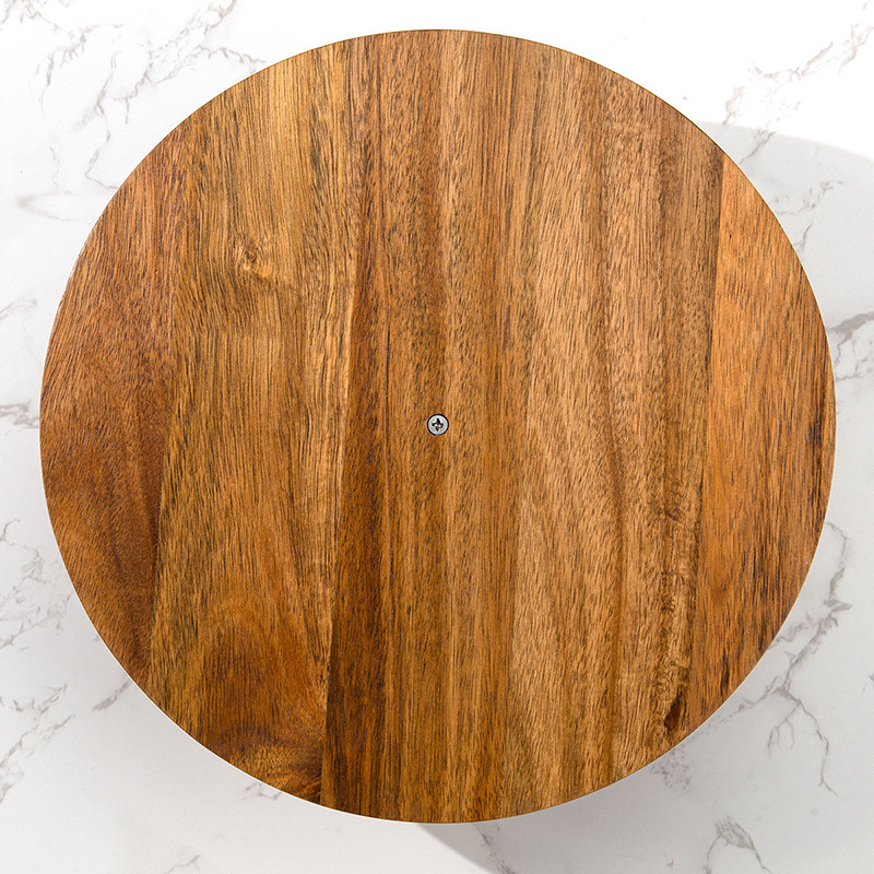 Junta de corte de madera con cuchillo y tenedor queso tablero multifuncional de doble cara con tablero de corte de verduras snack bandeja de té de la tarde