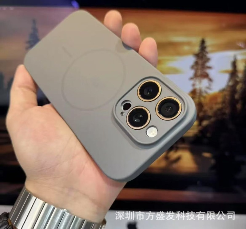 iPhone17用ケース、液体超薄型磁気吸着細いリング付き、AIカメラボタン搭載、Apple 16保護ケース15|undefined