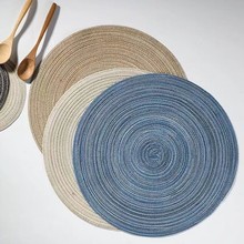 餐桌隔热垫防烫垫家用菜盘餐垫砂锅垫易清洗布垫棉纱编织垫西餐