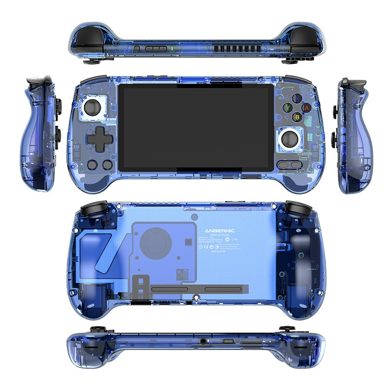 RG556 handheld game console 5.48-inch OLED high-definition touch screen dual-grip design Android system PS1 handheld console