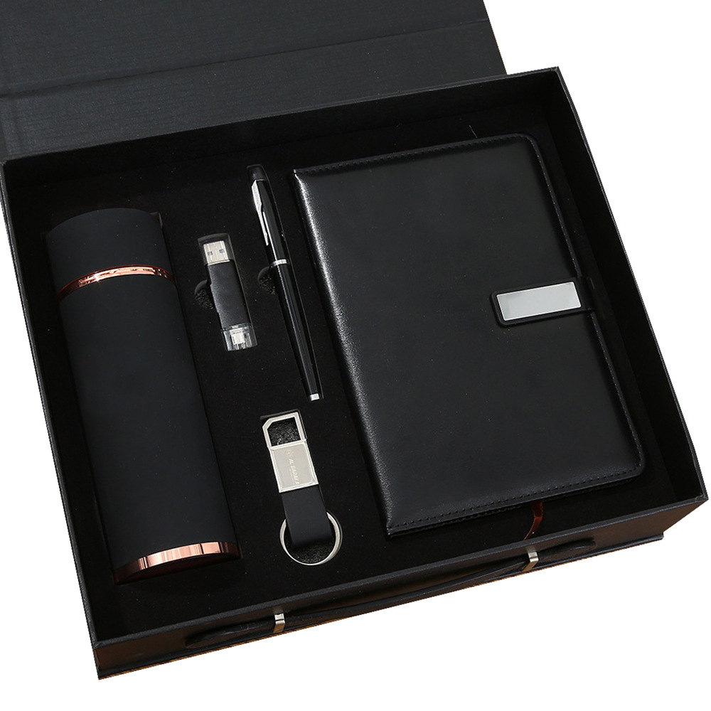 Cuaderno de negocios transfronterizos caja de regalo personalizada logotipo impreso foldable cuaderno de mano entrega mundial rápida portátil