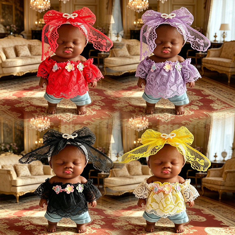 Only the Clothes: the Popular 14cm Natasha Black Doll Stress-Relief Toy Prank Kit for Office Workers to Relieve Anxiety Only the Clothes: the Popular 14cm Natasha Black Doll Stress-Relief Toy Prank Kit for Office Workers to Relieve Anxiety