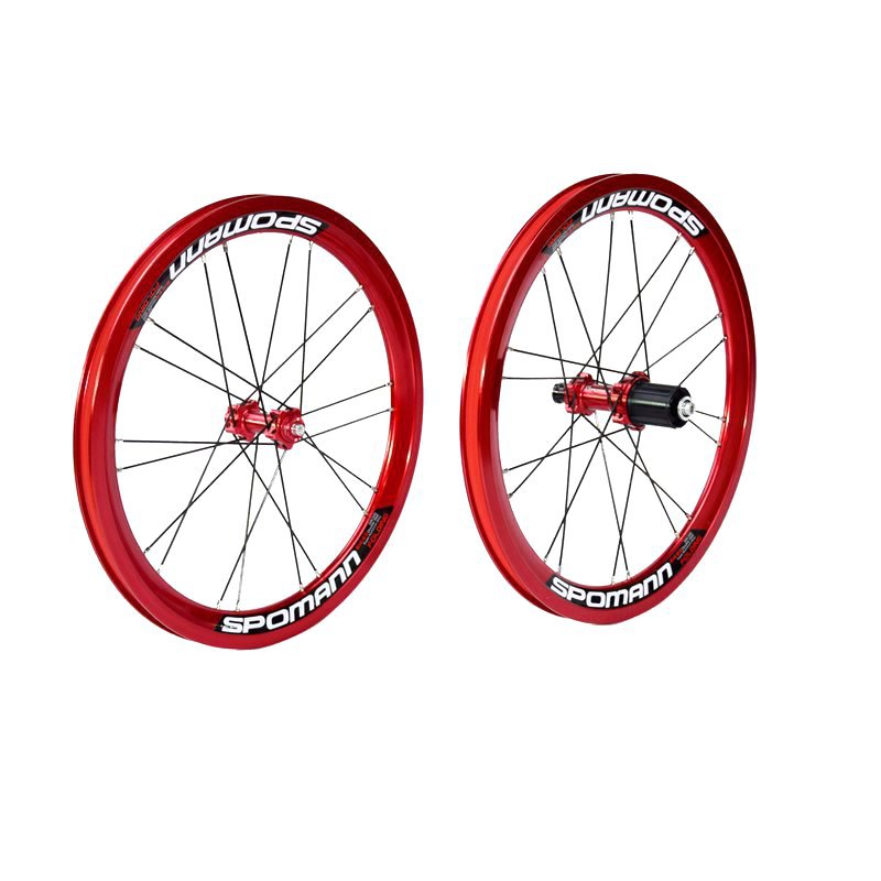 Bicicleta de montaña bicicleta de aleación de aluminio conjunto de ruedas de 16 pulgadas 349 tirón recto v freno plegable coche 11-velocidad delantera dos trasera cuatro peilin